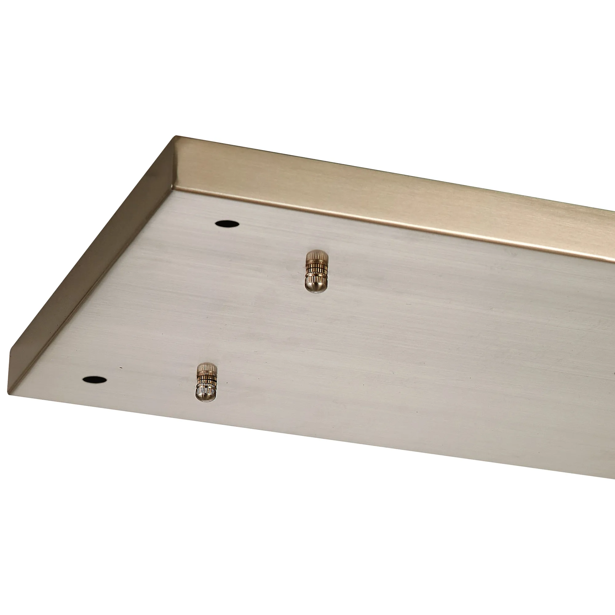 Hayes 5 Hole 550mm x 320mm Linear Rectangle Ceiling Plate Satin Nickel D0887SN  Deco Hayes Nickel